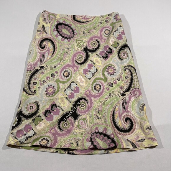 Etro Dresses & Skirts - Etro Vintage Womens Multicolor Silk Paisley Floral Print Pencil Skirt 40 ITALY